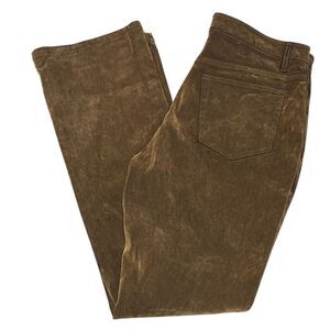 SIGRID OLSEN So Blue Brownish Gold High Rise Velvet Pants Sz 8 NWOT